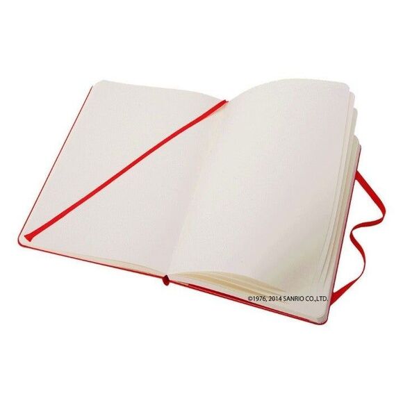 MOLESKINE Limited Edition Hello Kitty Notebook, Red, Plain/Blank, Hard Cover - Picture 4 of 5